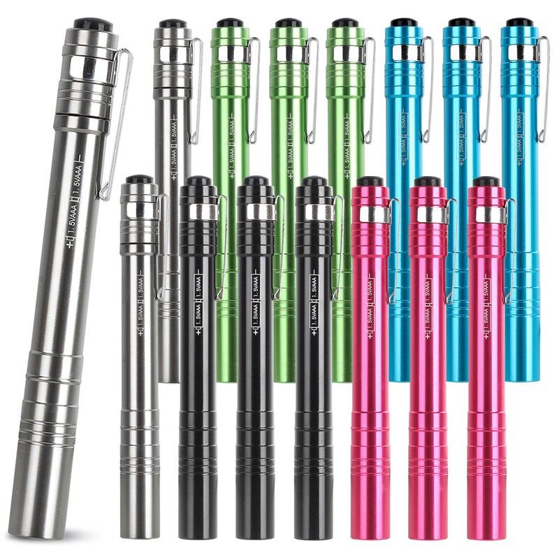 SEAMAGIC 15-Pack LED Penlight - Pocket Bulk Pen Light Flashlight with Clip, 30-Piece Dry Batteries Included, Mini Pen Light for Inspection, Repairing, Camping and Training Course (15-Pack) - Image 1